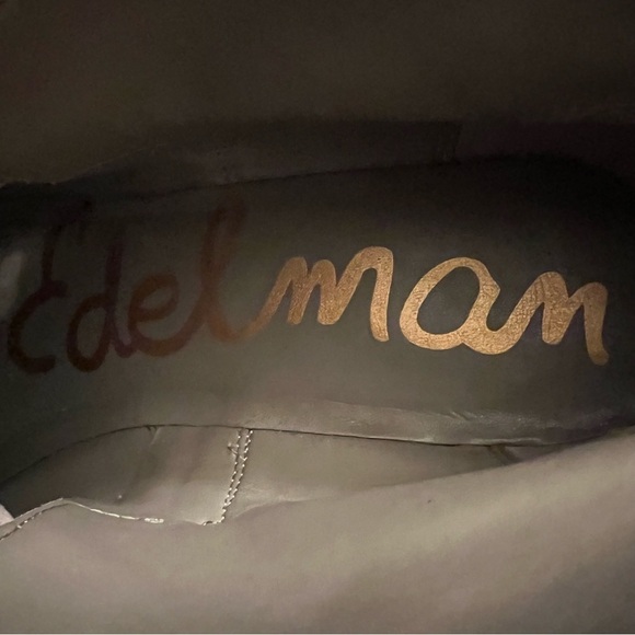 Sam Edelman Pedra Ankle Bootie putty suede grommets edgy boho rockstar 7.5 NWOT - Picture 11 of 11